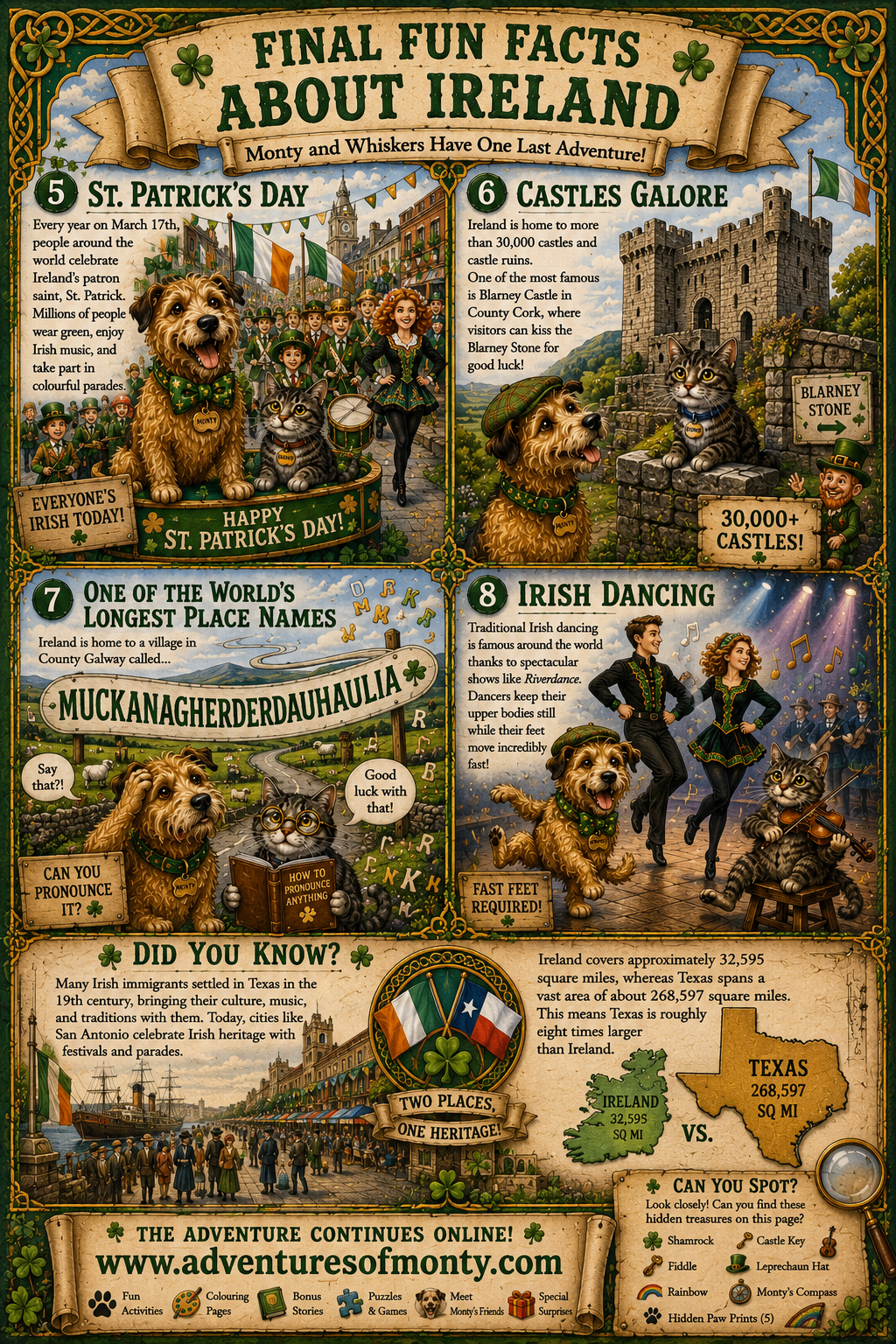 Final Fun Facts About Ireland — St. Patrick's Day, castles, place names and Irish dancing