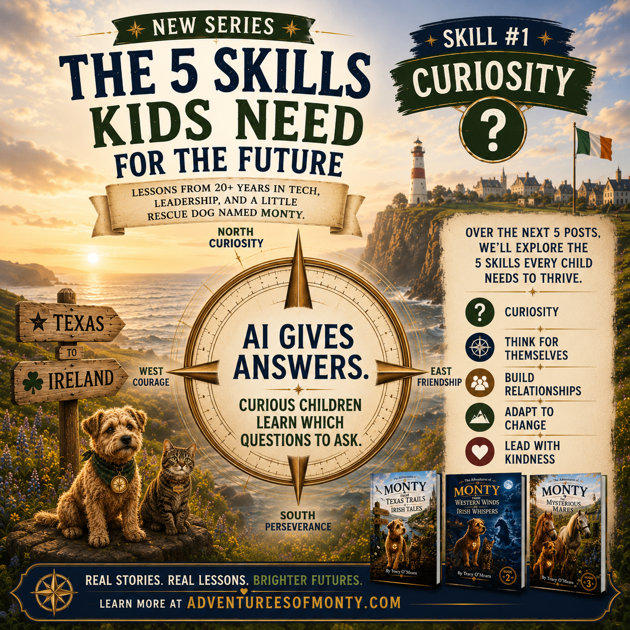 Curiosity campaign artwork from The 5 Skills Kids Need for the Future series