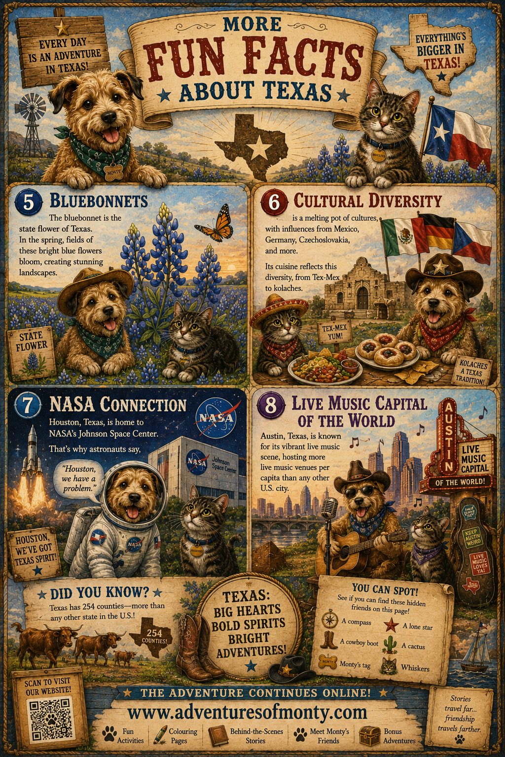 More Fun Facts About Texas — bluebonnets, cultural diversity, NASA and Austin music